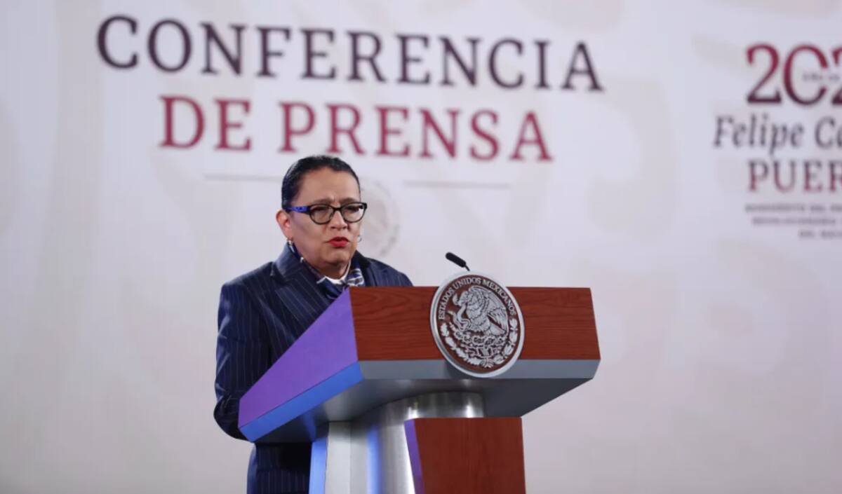 Rosa Icela en conferencia de prensa. / EFE - Sashénka Gutiérrez