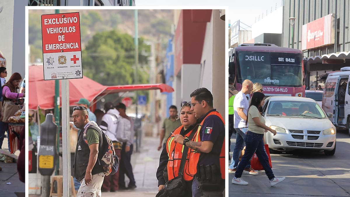 Habilitan cajones exclusivos para ambulancias y patrullas para agilizar la atención a emergencias en el Centro de Hermosillo