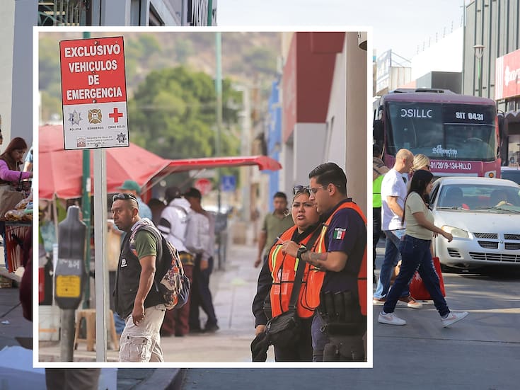 Habilitan cajones exclusivos para ambulancias y patrullas para agilizar la atención a emergencias en el Centro de Hermosillo