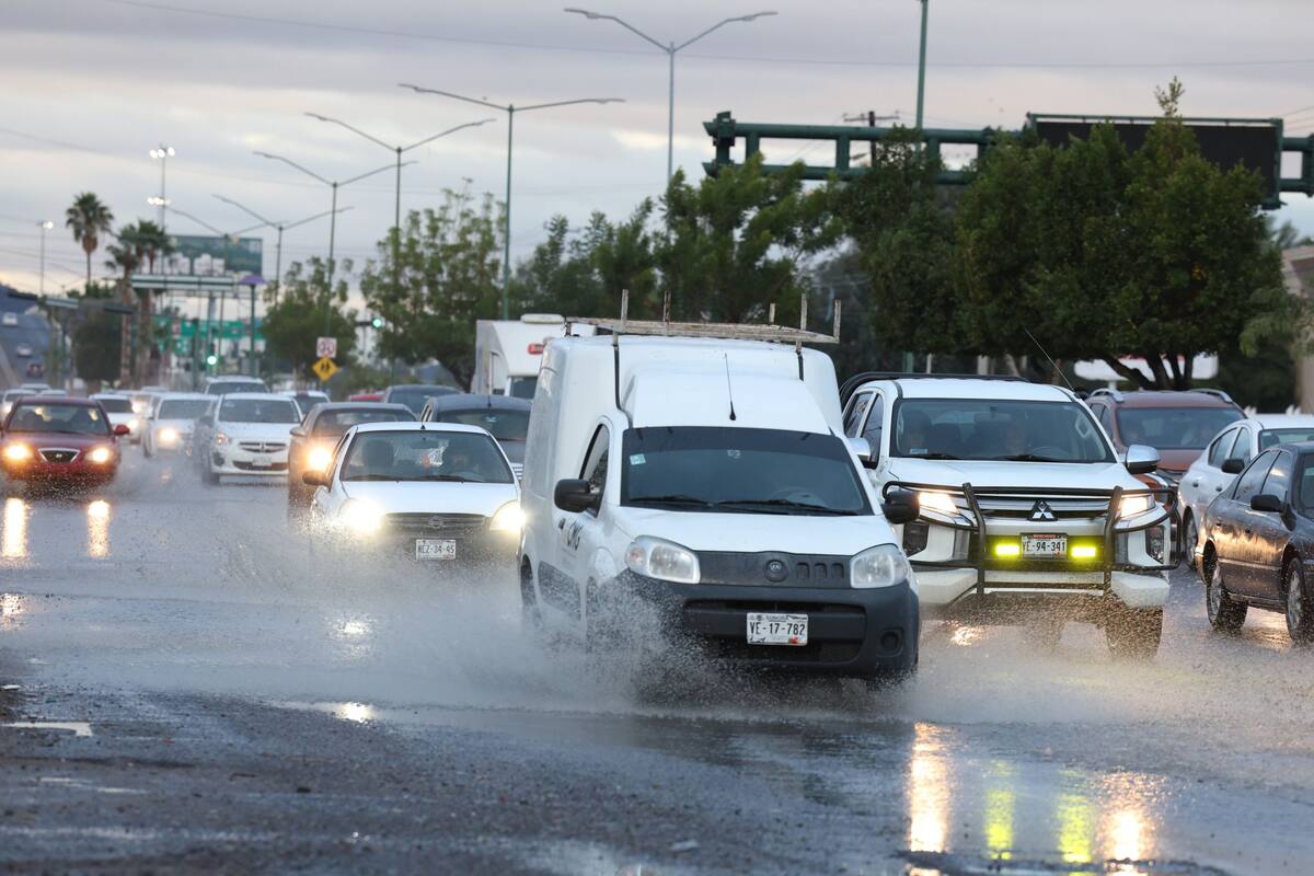 Clima en Hermosillo: Se registra lluvia y se espera que las condiciones continúen a lo largo del día
