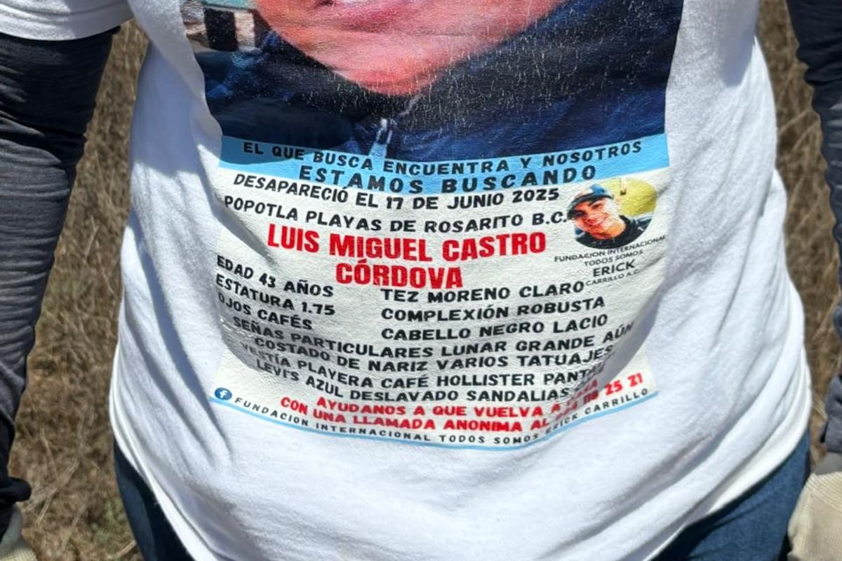 Familiares mantienen búsqueda de desaparecido en Rosarito
