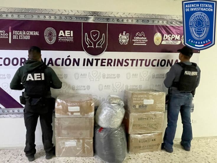Aseguran casi 93 kilos de mariguana en operativo conjunto sobre carretera libre a Ciudad Juárez