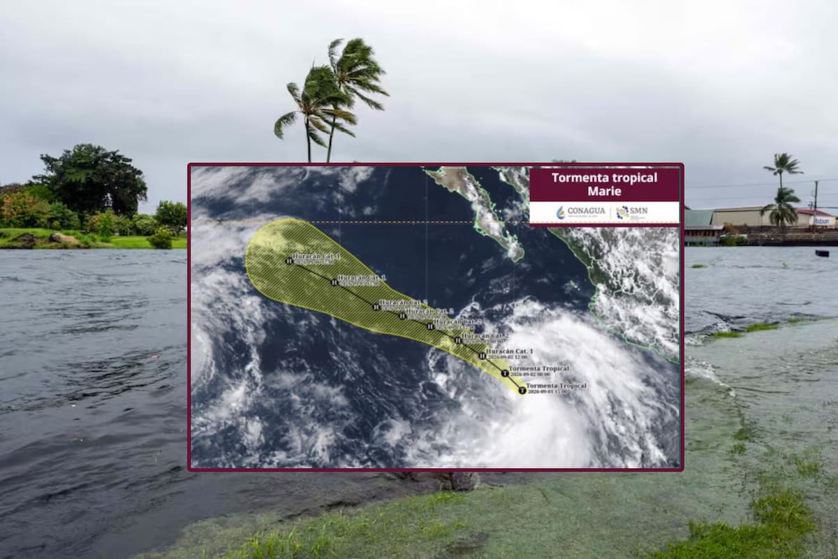 Tormenta tropical Marie se fortalece al sur de las costas de Jalisco; estos estados serán afectados y cuál es su trayectoria