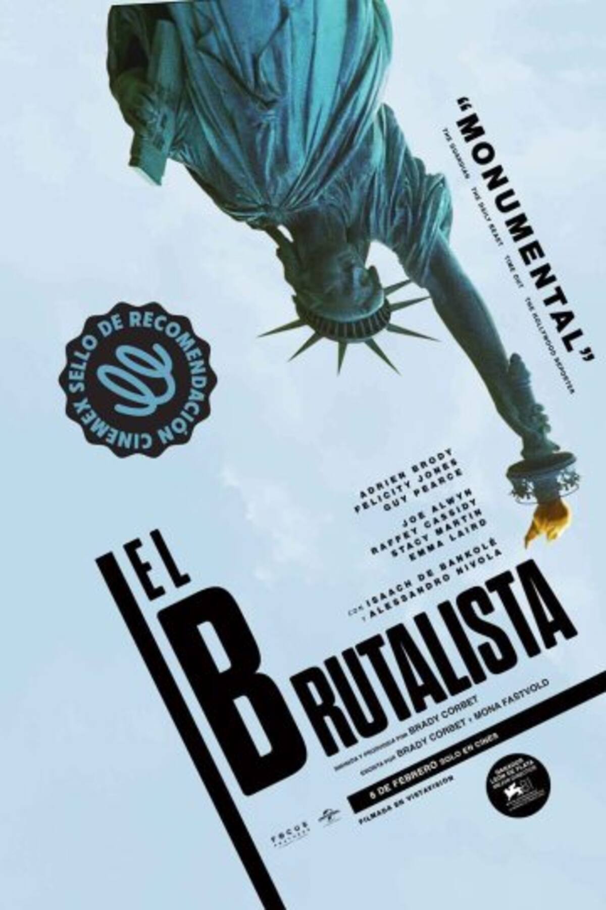 Adrien Brody protagoniza "El Brutalista", un drama épico que explora la vida de un arquitecto que busca su lugar en el "sueño americano" tras sobrevivir al Holocausto.