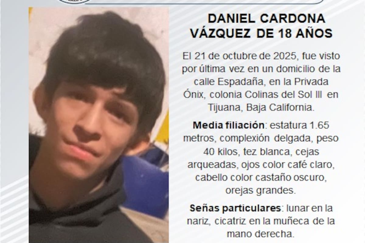 Se busca a Daniel Cardona Vázquez de 18 años de edad, con diagnóstico de autismo