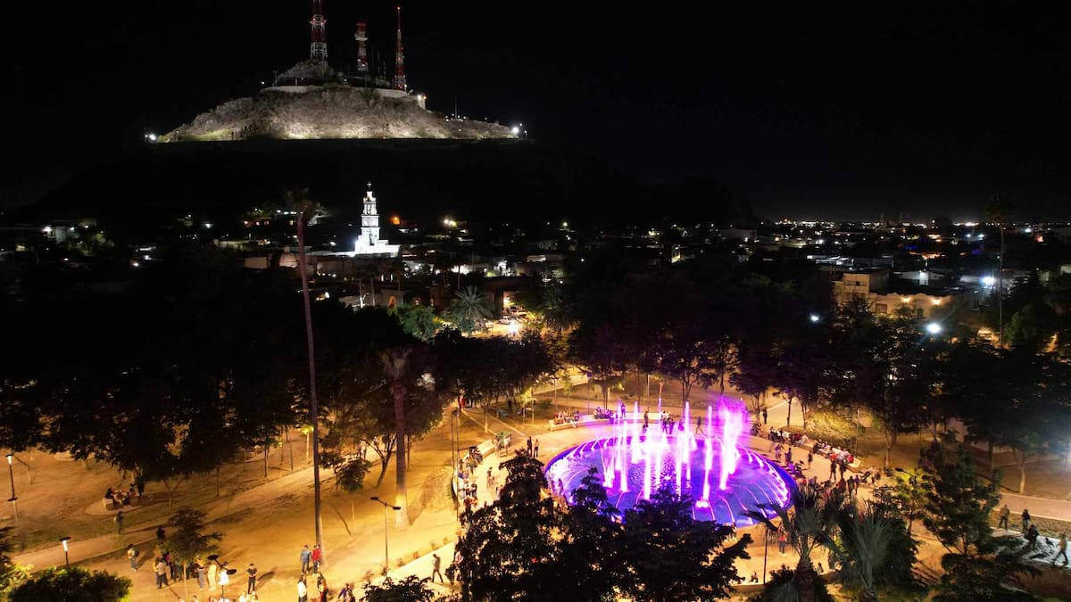 El nuevo kiosco en el Parque Madero en vista aérea. FOTO: JUAN HERNÁNDEZ