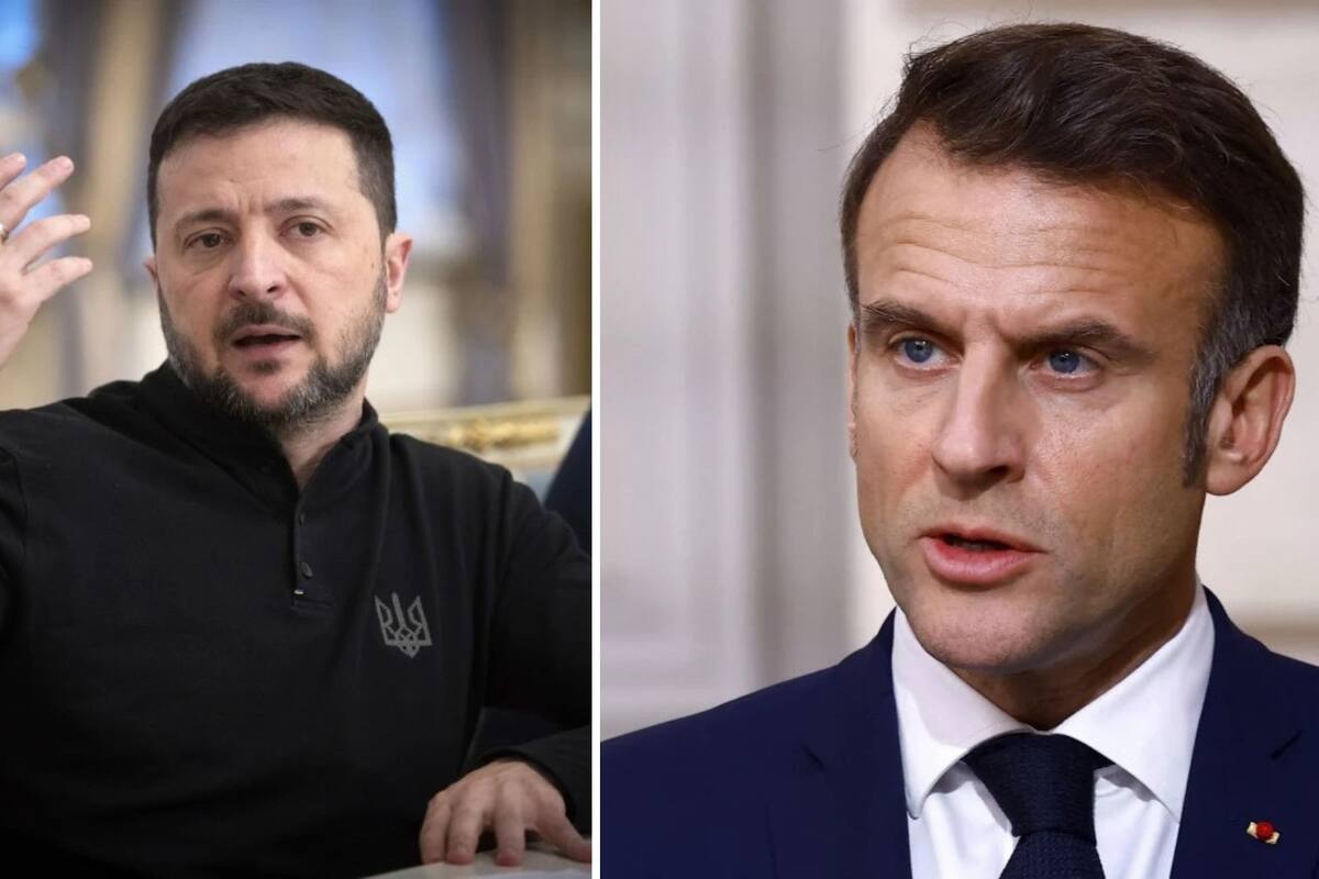 Zelensky y Macron hablan sobre posible despliegue de tropas en Ucrania