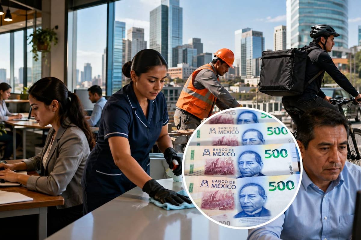 ¿Cuánto debes ganar para tener un salario digno? La referencia para 2026 es de 14,400 pesos al mes