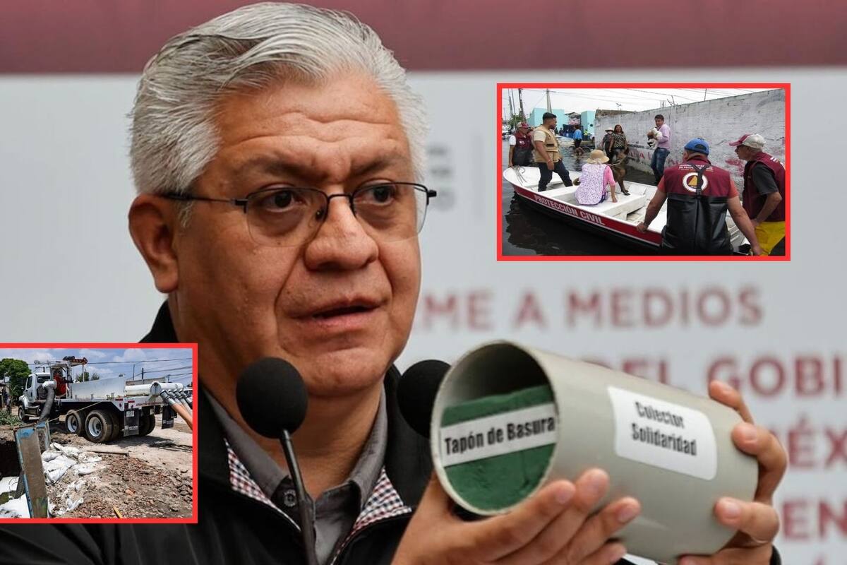 Enorme tapón de basura de 500 toneladas impidió desfogue de agua en Valle de Chalco, Estado de México