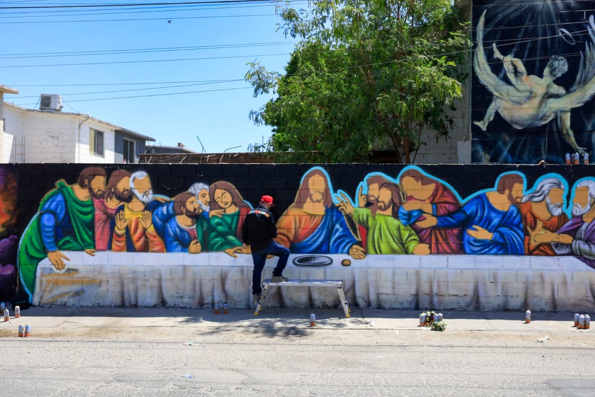 Entre fe y pintura; “La Última Cena” en el Cóndor