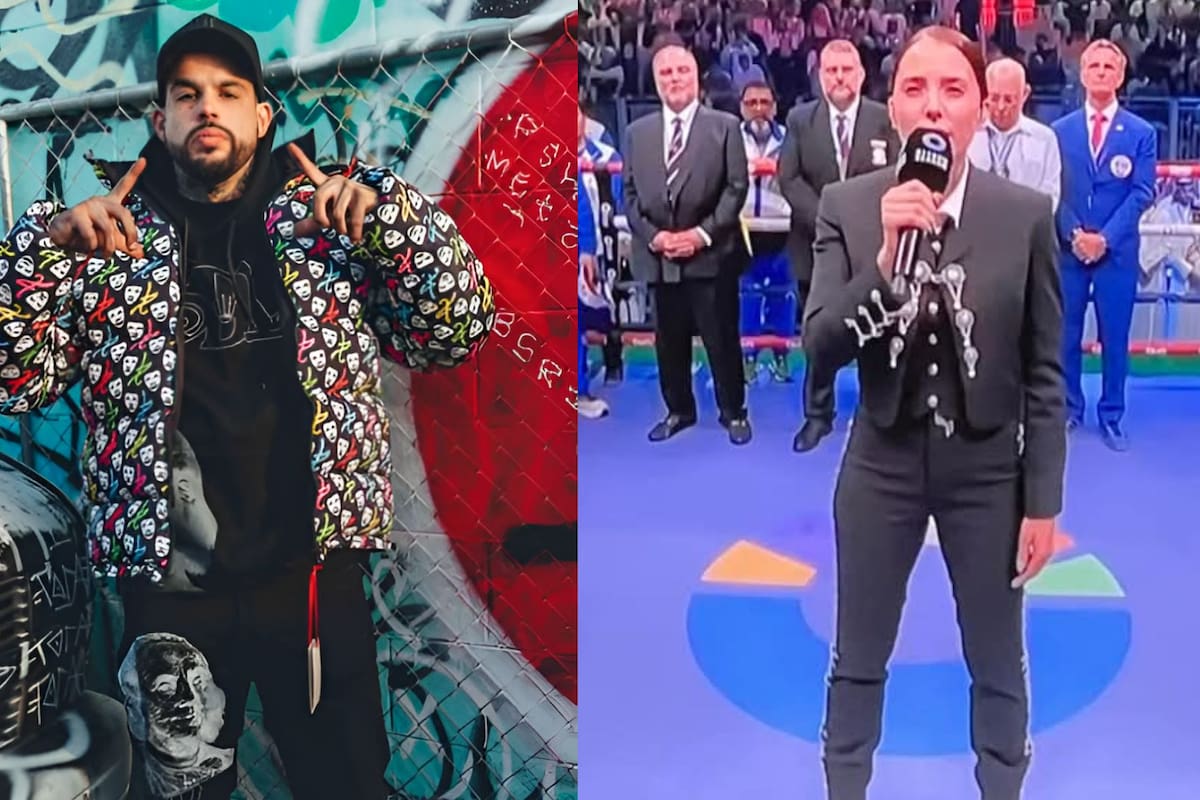 “Se la rifó”: Emiliano elogia a Majo Aguilar tras interpretar el Himno Nacional en la pelea del ‘Canelo’