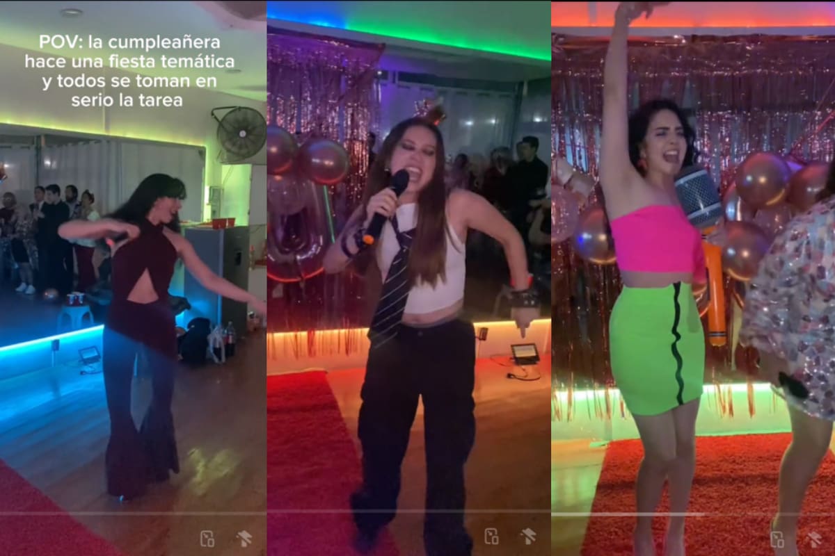 Fiesta temática se viraliza en redes: todos fueron vestidos de sus cantantes favoritos | VIDEO