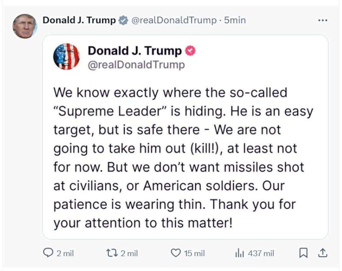 Trump en Truth Social