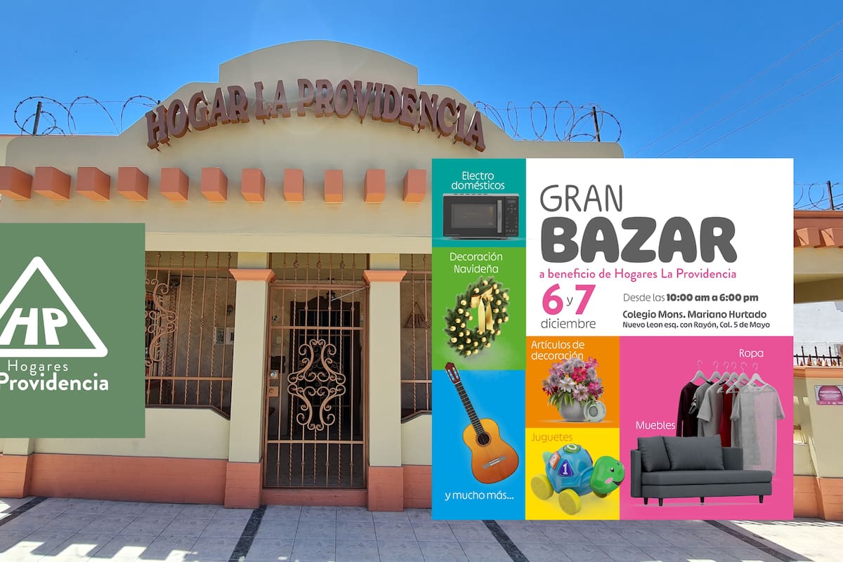 Realizan este fin de semana Gran Bazar en apoyo a niñas de Casa Hogar La Providencia en Hermosillo