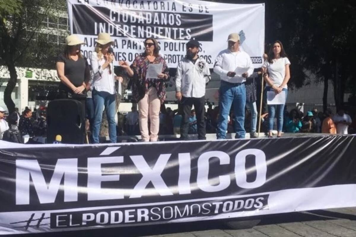 Con marcha "antiAMLO" exigen mejores condiciones de seguridad y gobernabilidad