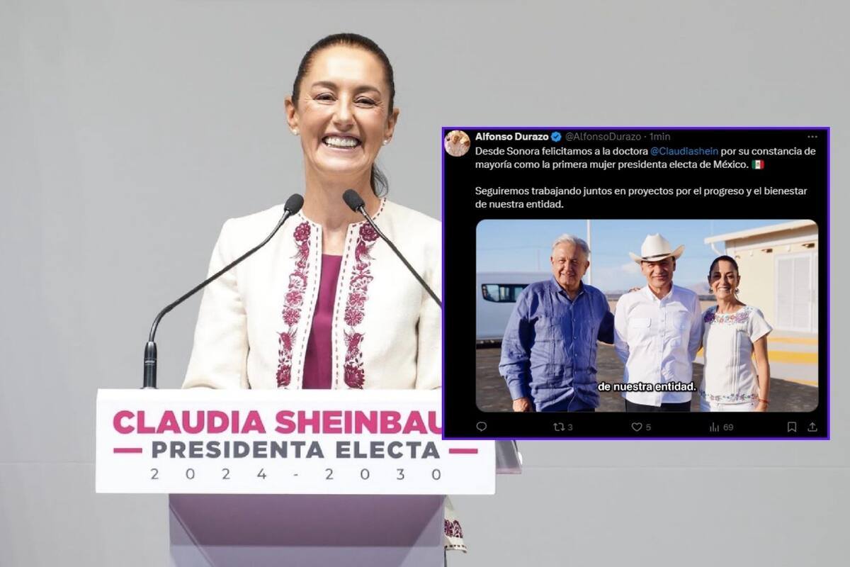 Durazo felicita a Sheinbaum: “México tiene Presidenta”