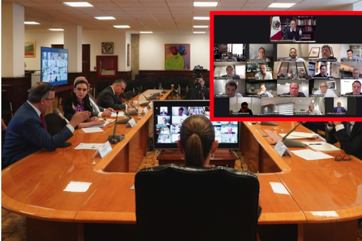 Sheinbaum dialoga por videollamada con empresarios para enfrentar aranceles de Estados Unidos