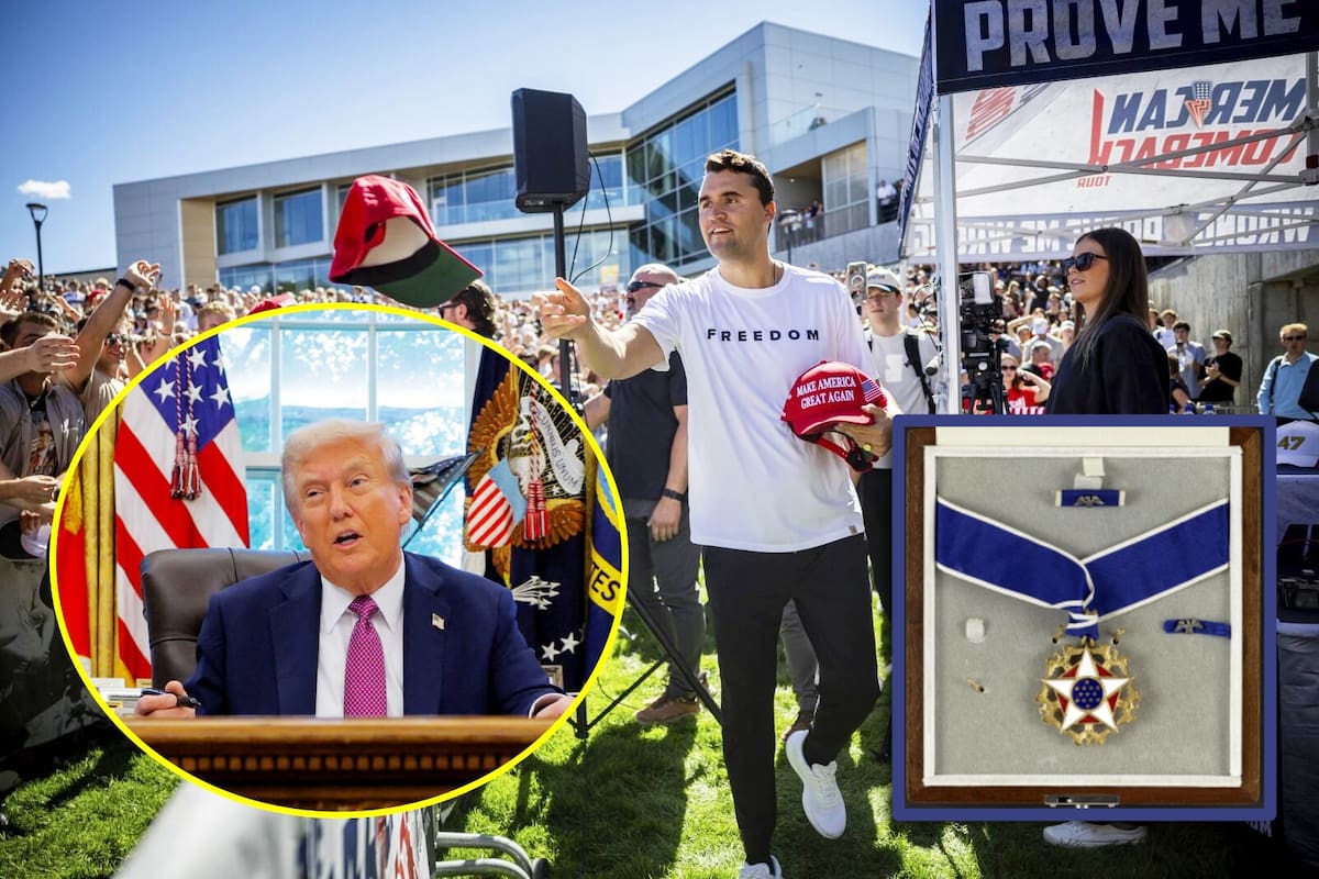 Trump otorgará póstumamente a Charlie Kirk la Medalla Presidencial de la Libertad, el máximo honor civil para reconocer una “vida de logros significativos”