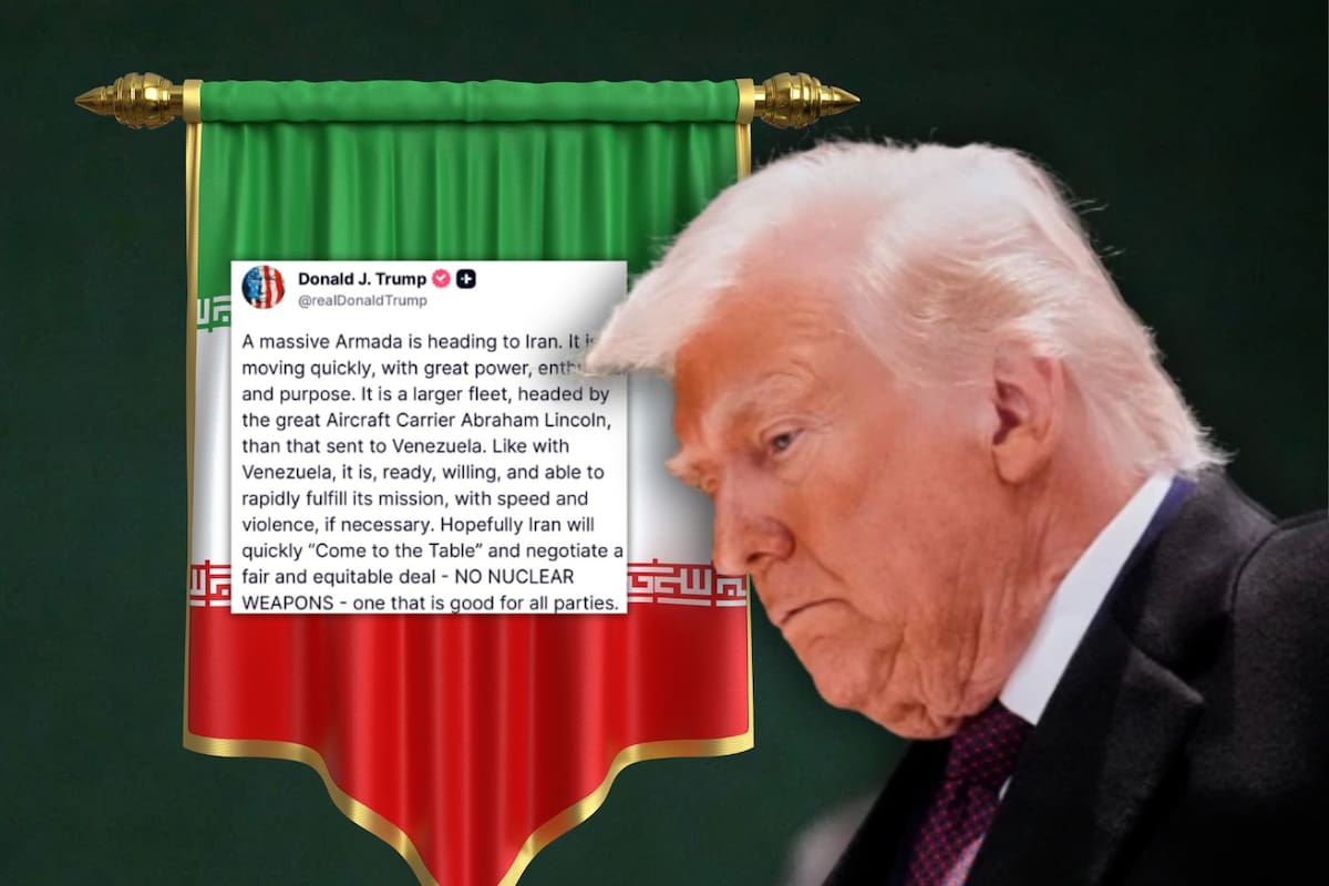 Trump advierte a Irán el mismo destino que Venezuela si no negocia para eliminar sus armas nucleares: “Una armada masiva se dirige a Irán”