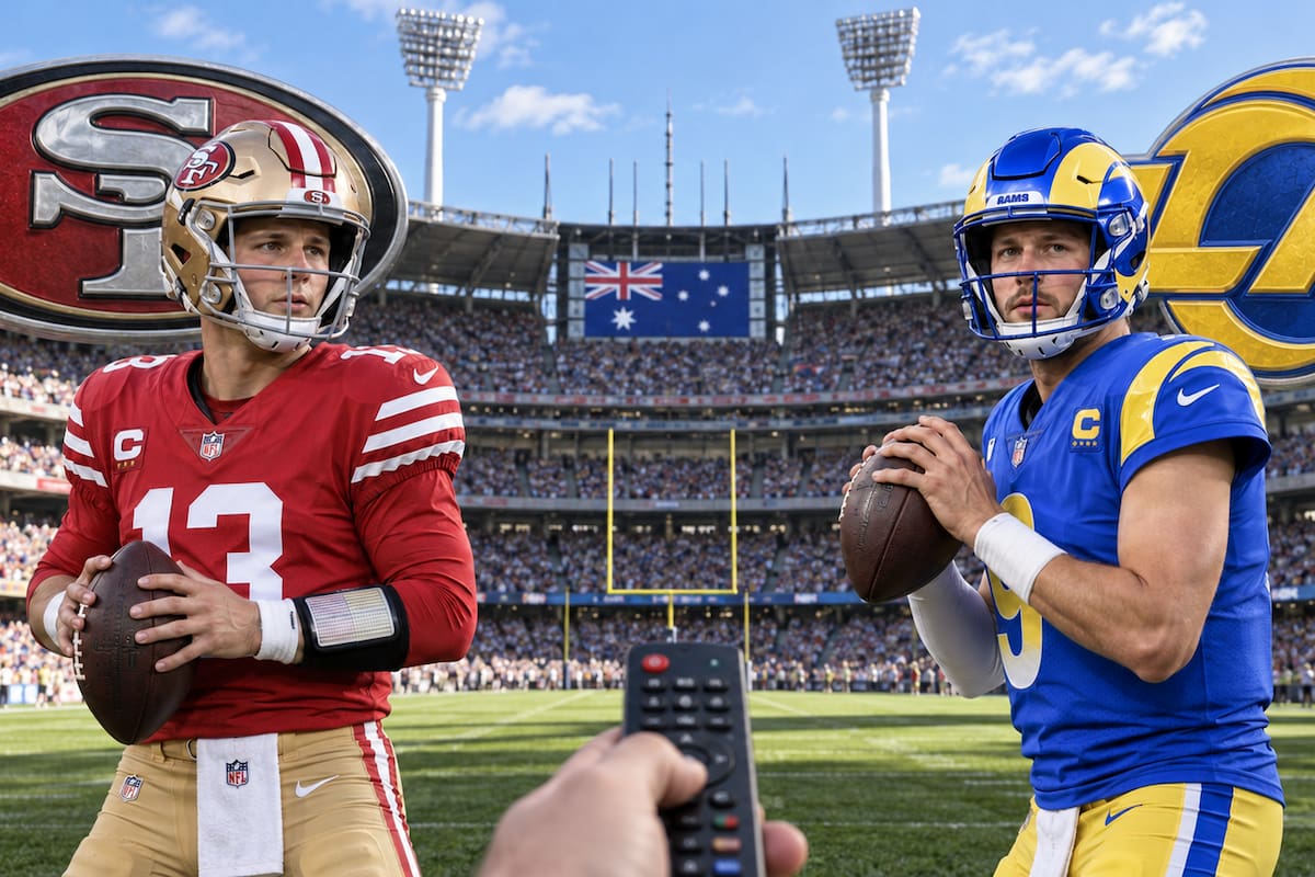 NFL en Australia: en dónde ver el 49ers vs Rams EN VIVO y a qué hora empieza