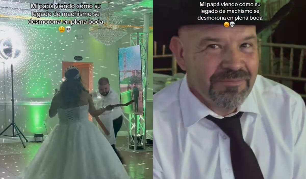 “Mi padre viendo cómo su legado de machismo se desmorona”: papá presencia show con cinto en la boda de su hijo y no le parece gracioso