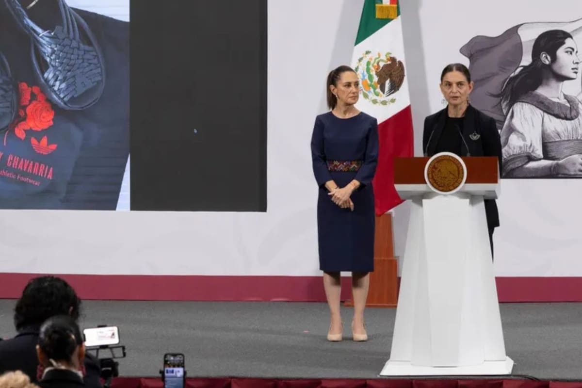 Claudia Sheinbaum exige a Adidas resarcir daño a comunidad oaxaqueña por apropiación cultural
