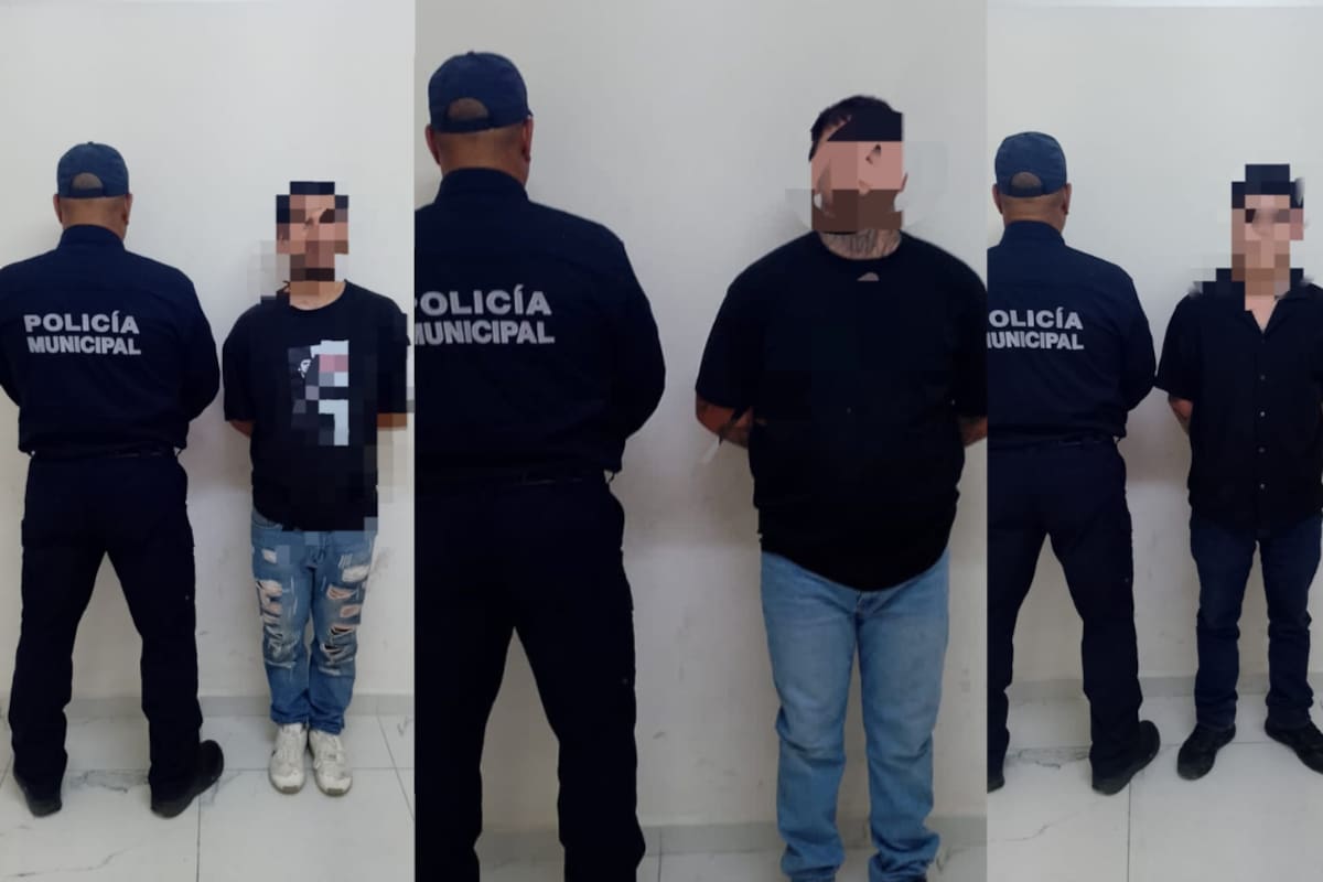 Detiene Policía Preventiva a tres hombres con arma y presunta droga
