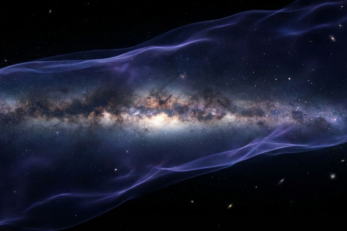 Astrónomos confirman que la Vía Láctea flota en una lámina de materia oscura de 30 millones de años luz, resolviendo el misterio de por qué nuestras galaxias vecinas se mueven de forma tan extraña
