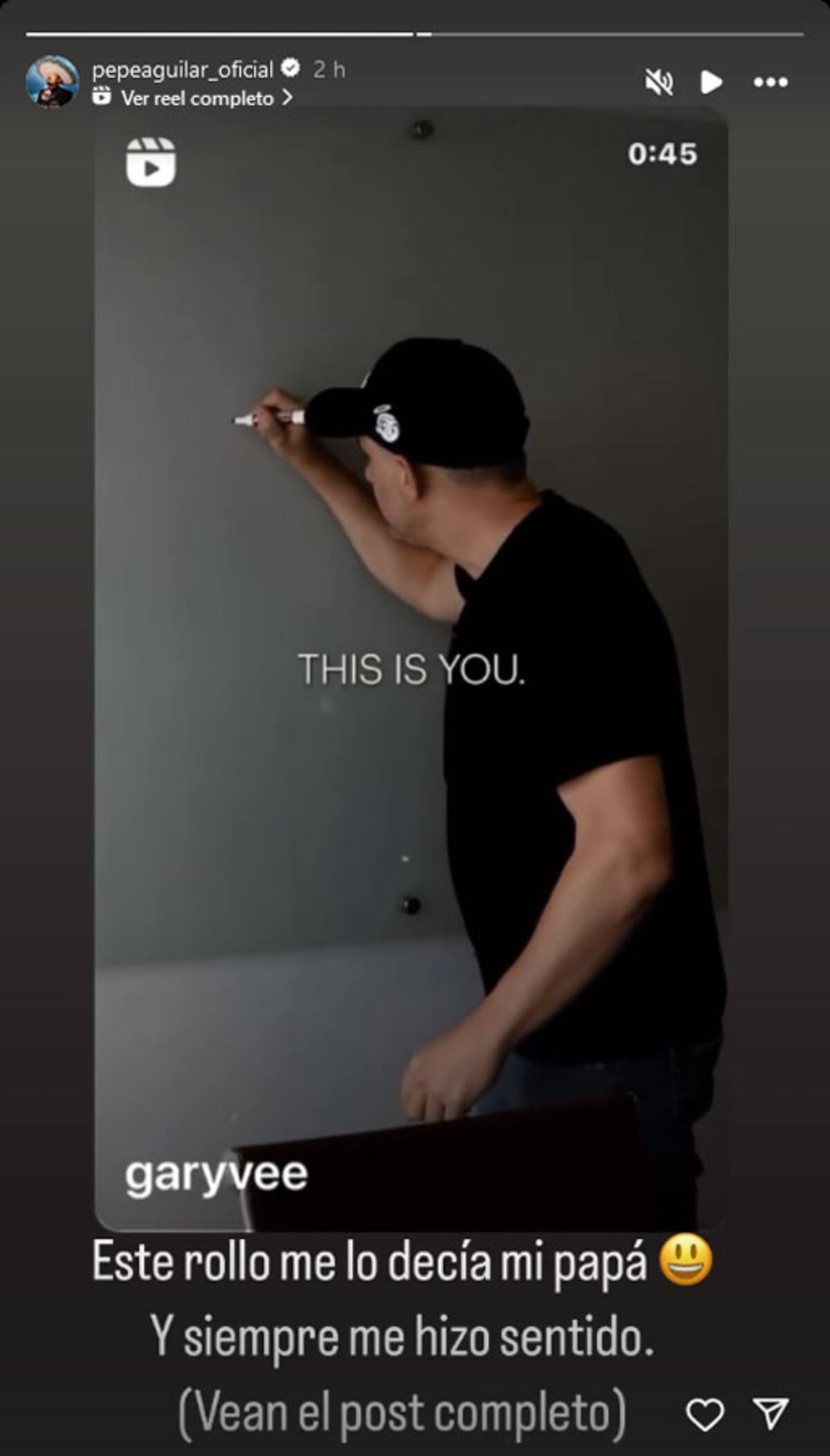 Pepe Aguilar compartió una historia en Instagram que ha sido tomada por los internautas como una reacción a todo lo que está ocurriendo en torno a su familia.