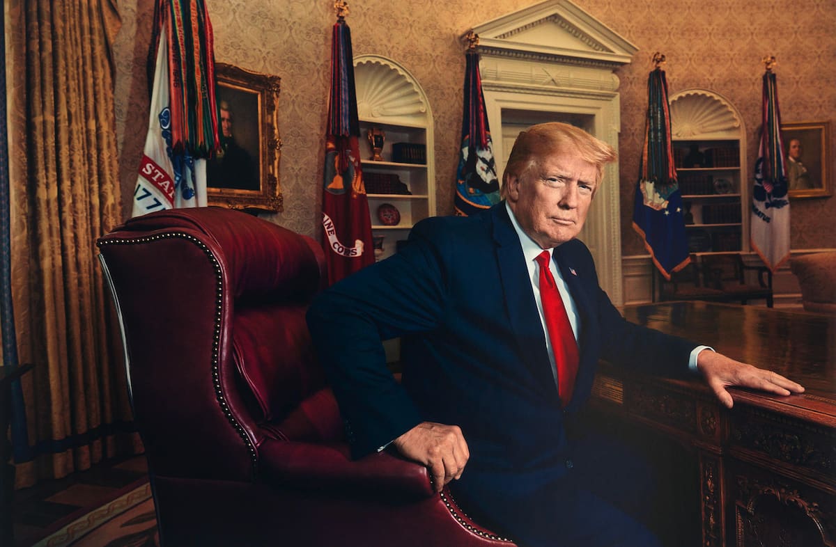 Fotografía cedida por la Galería Nacional de Retratos y el Instituto Smithsonian de un retrato del presidente electo estadounidense Donald Trump. | Crédito: EFE/ Pari Dukovic /Instituto Smithsonian/Galería Nacional de Retratos