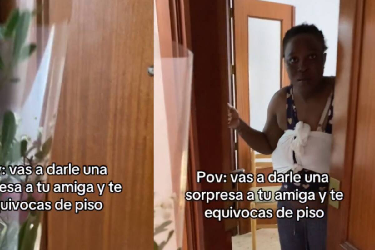 VIRAL: mujer intenta darle una sorpresa a su amiga pero se equivoca de departamento