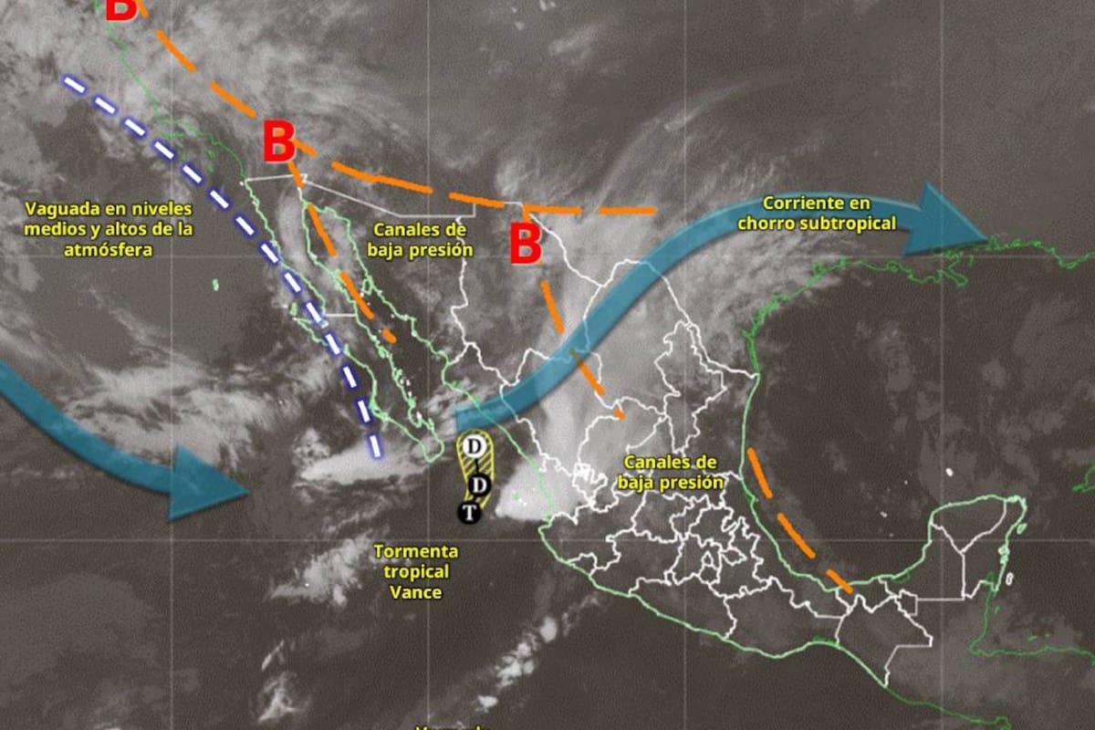 Vance amenaza a estos 5 estados con fuertes lluvias este jueves 29 de octubre