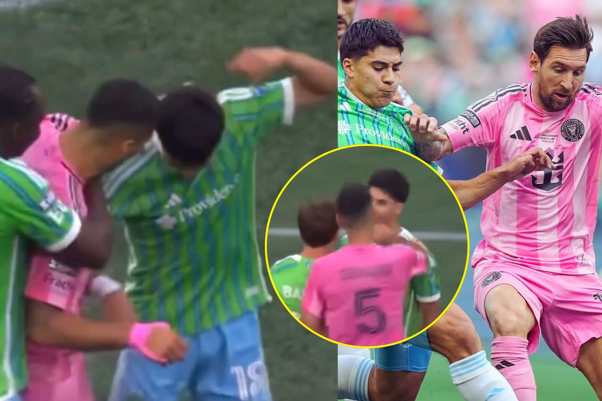 VIDEO: Luis Suárez y Sergio Busquets agreden al mexicano Obed Vargas; le dan un puñetazo