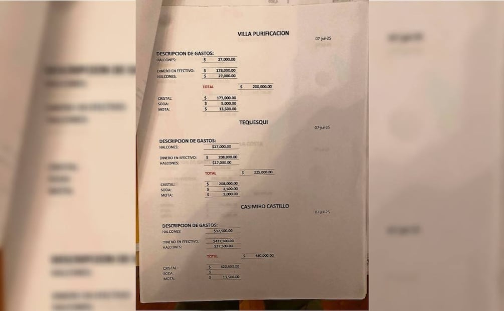 Se encontró un reporte por concepto de pago a halcones y pistoleros en varios municipios. | Crédito: El Universal (Valente Rosas)