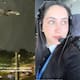 VIDEO: Padre esperó bajo la lluvia para ver el primer aterrizaje de su hija piloto en el AICM