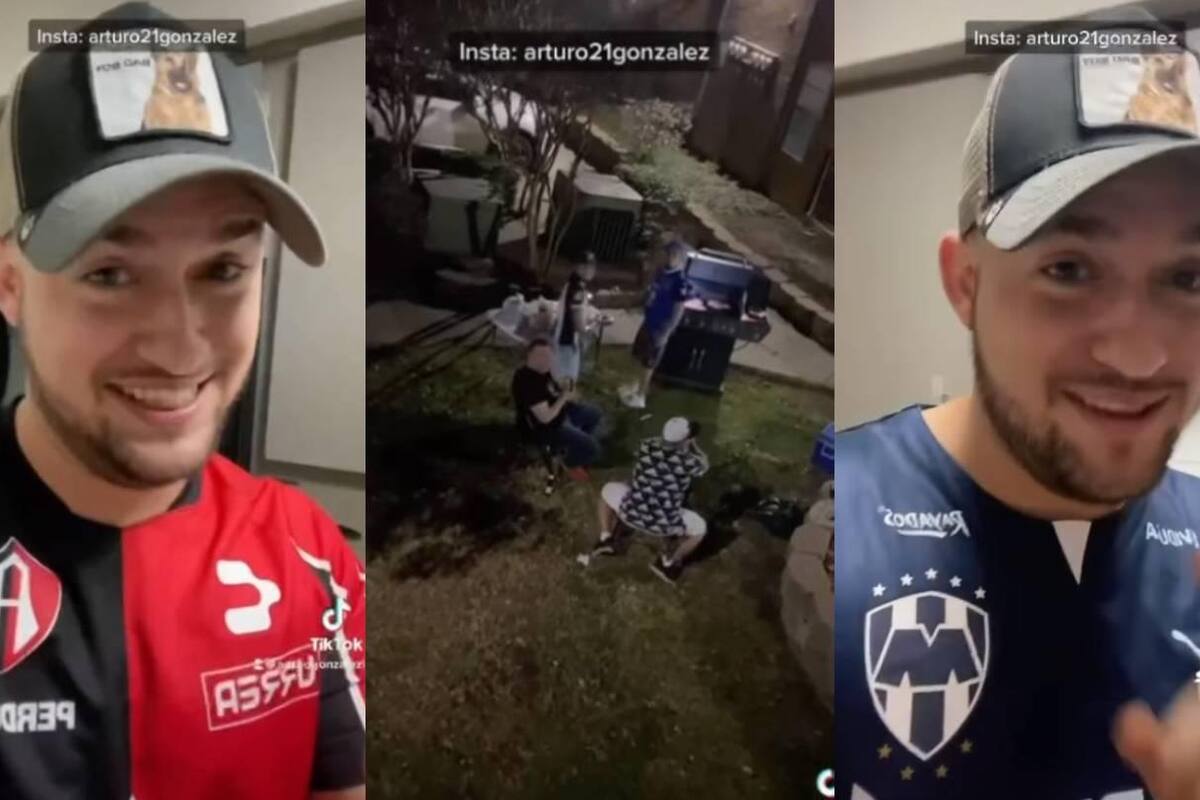 Fan del Atlas finge ser aficionado de Rayados para ser invitado a carne asada y esto fue lo que pasó (VIDEO VIRAL)