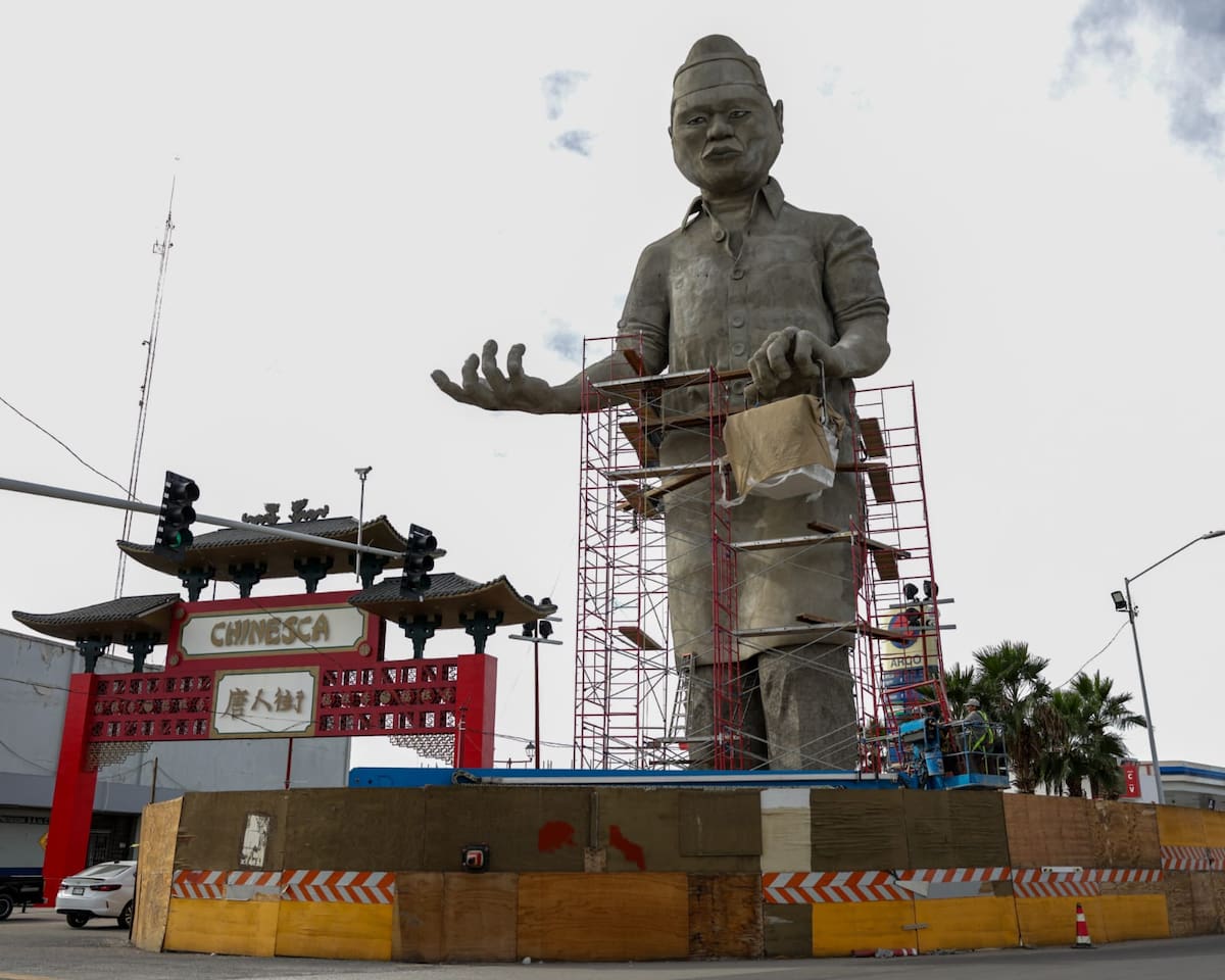 A tres días de que se deba entregar la obra del Cocinero Chino, así luce el proyecto en el Centro Histórico. (Foto: Javier Gallegos)