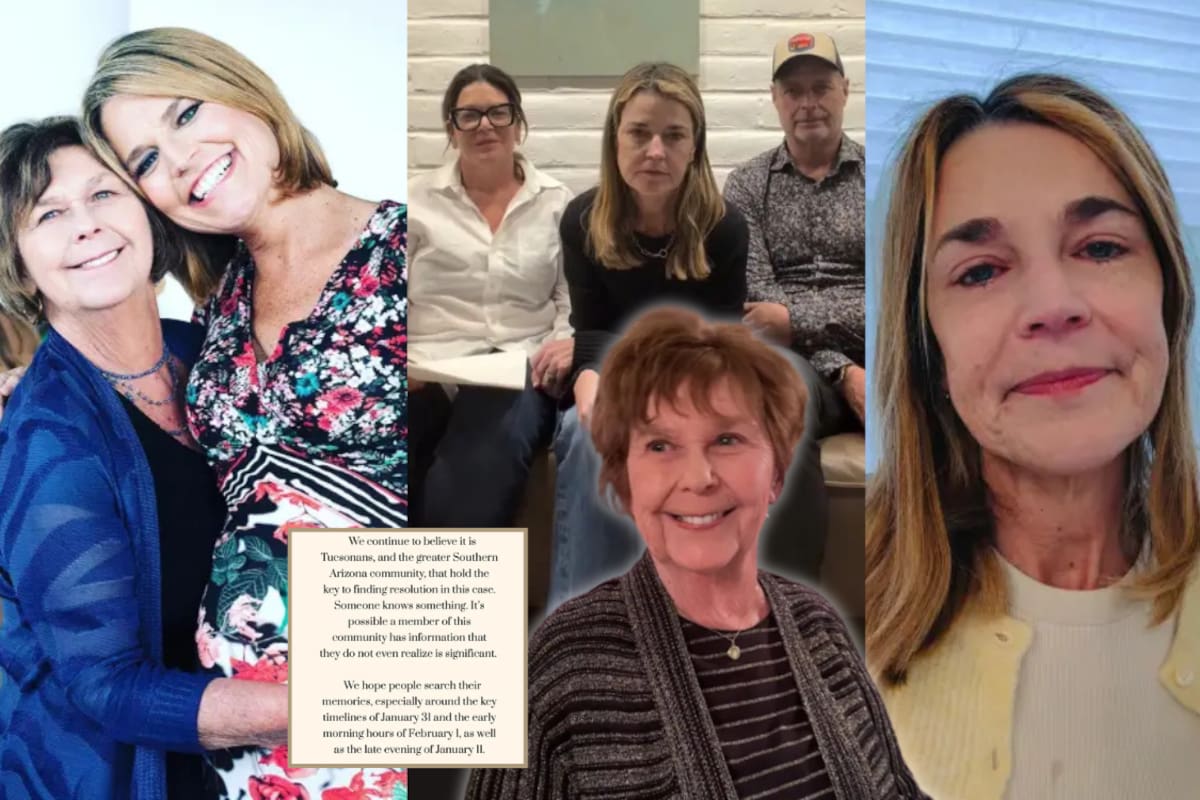 Caso Nancy Guthrie: Savannah Guthrie suplica ayuda para encontrar a su madre desaparecida en Arizona; pide revisar cámaras, mensajes y recuerdos para hallar cualquier pista “por pequeña que sea”, acepta que podría haber muerto y ofrece recompensa por información