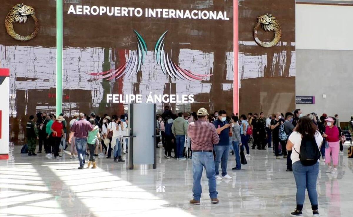 AIFA sube en el ranking de los aeropuertos con más tránsito de personas en México
Foto: Juan Boites. EL UNIVERSAL