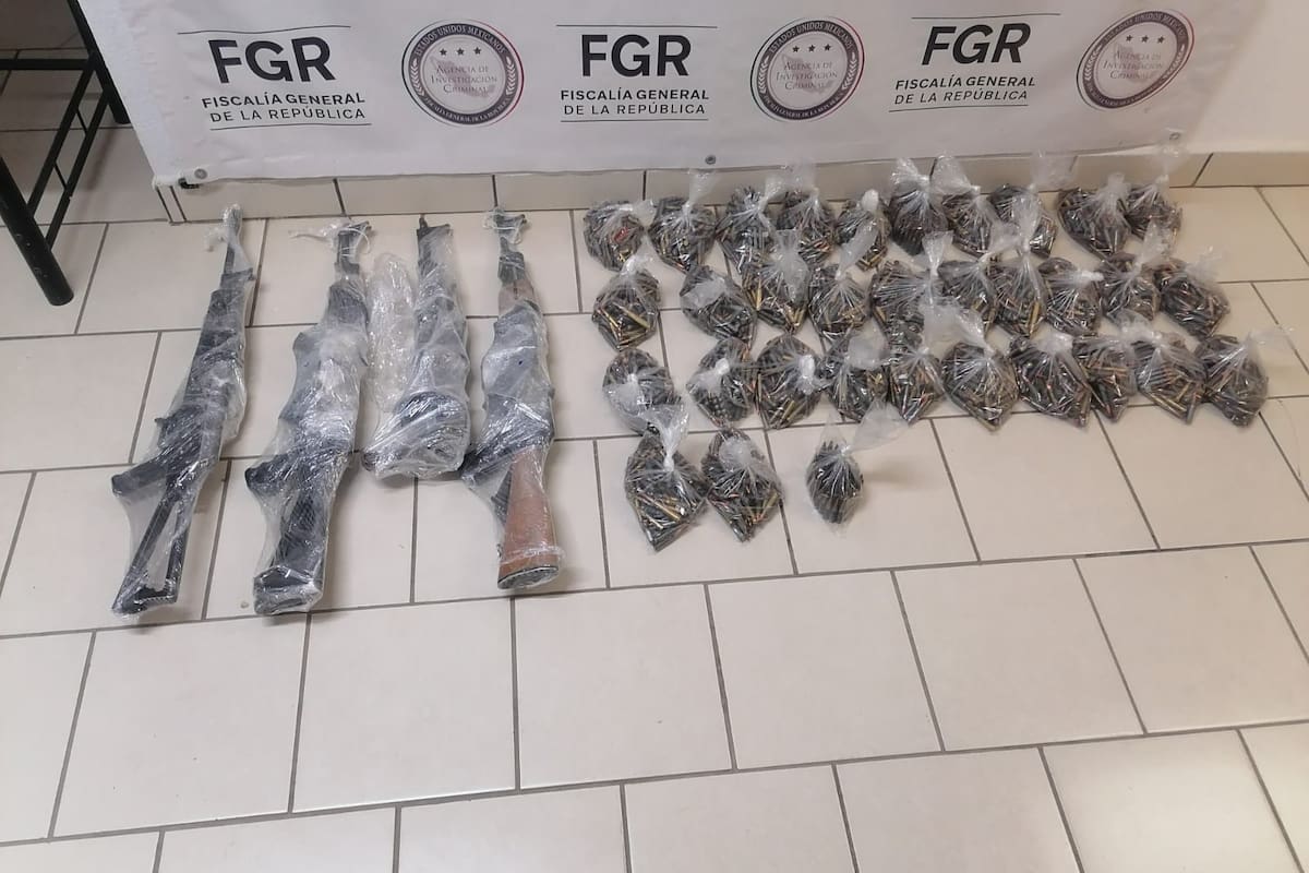 Sonora registra incremento de más del 57% en el aseguramiento de armas en poder de grupos criminales