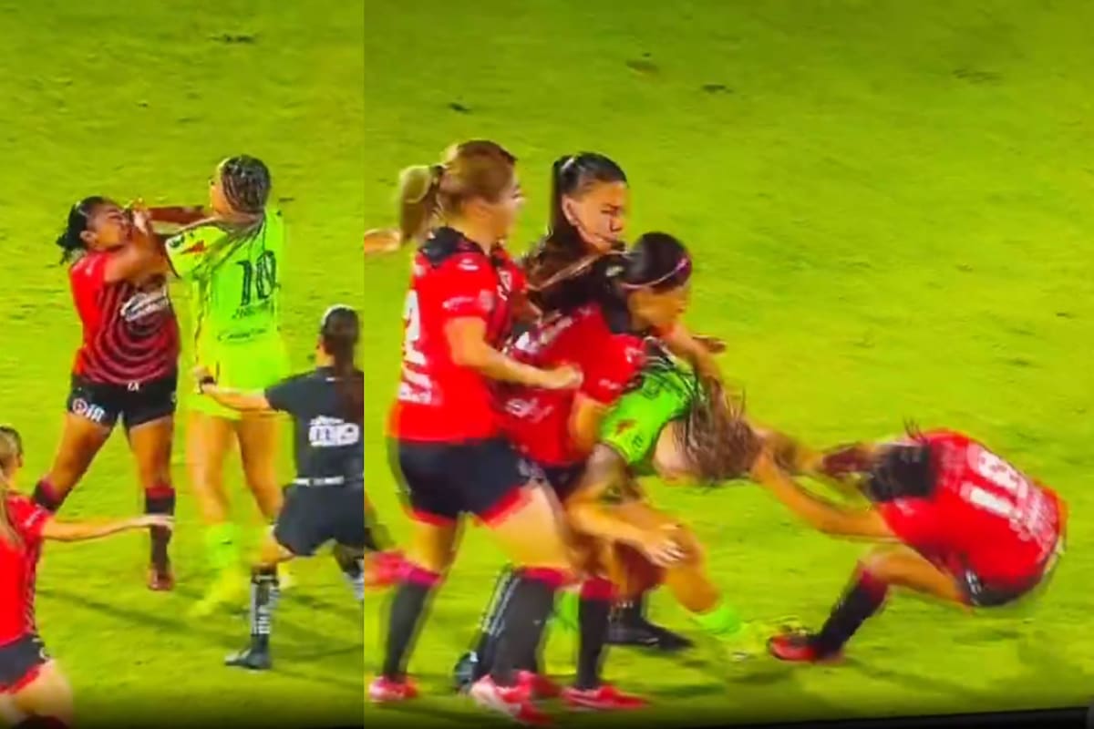 ¡Bronca en la frontera! ‘Xolas’ y ‘Bravas’ protagonizan fuerte pelea en la Liga MX Femenil