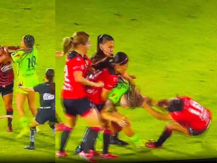 ¡Bronca en la frontera! ‘Xolas’ y ‘Bravas’ protagonizan fuerte pelea en la Liga MX Femenil