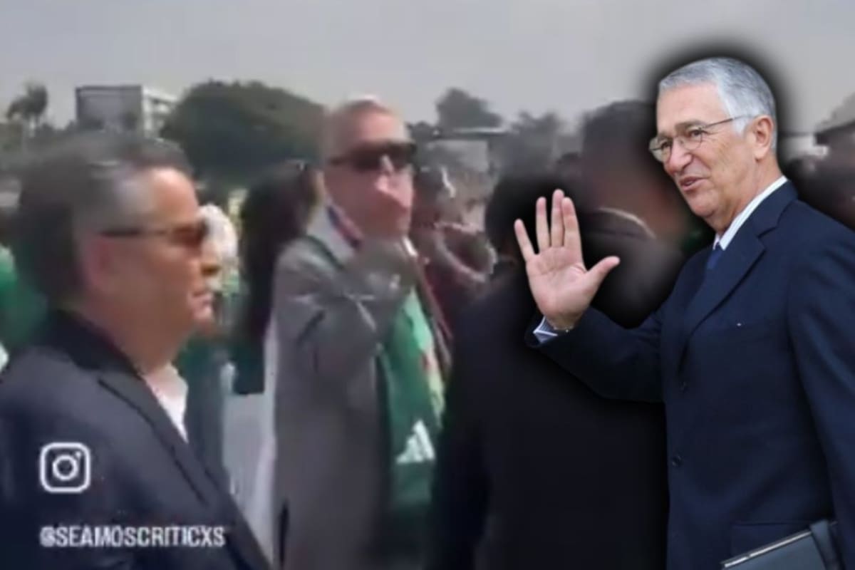 Video: Ricardo Salinas Pliego es recibido con ‘’mentadas’' en el Estadio Azteca y responde con besos