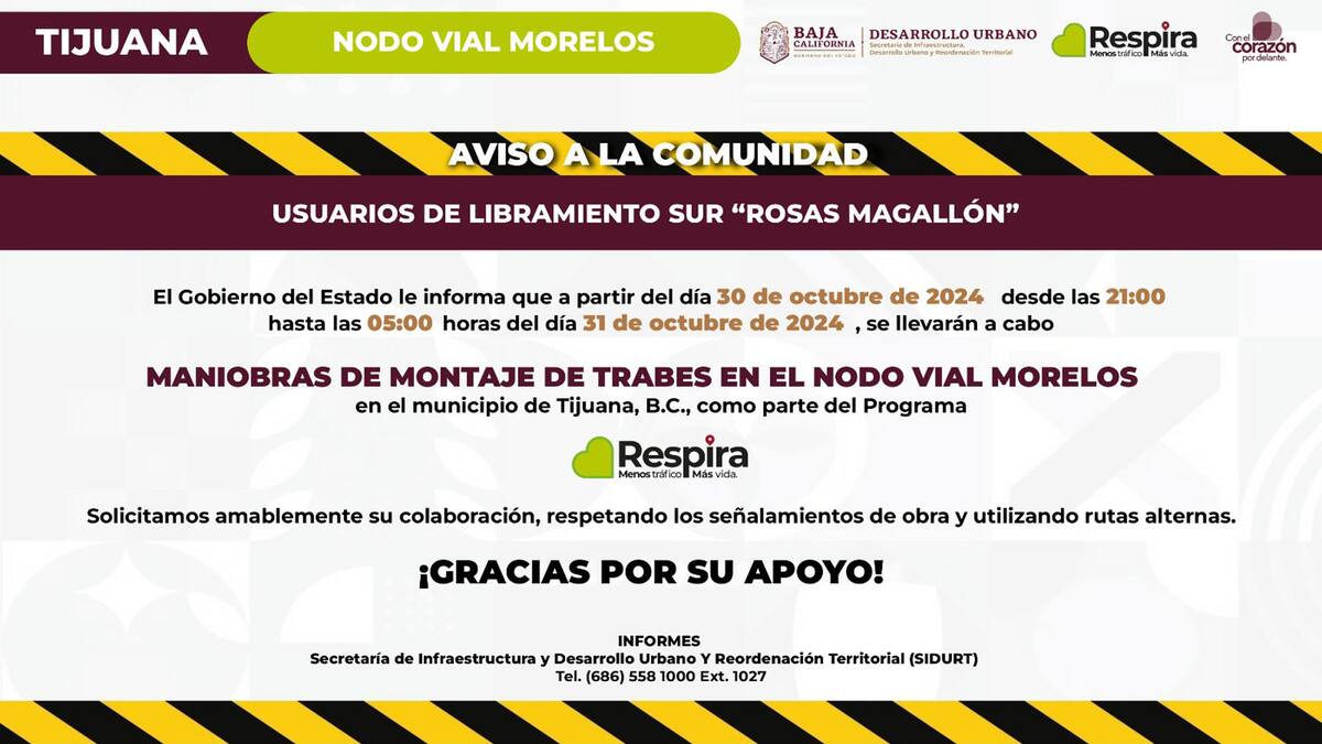 Avance del Nodo Morelos.