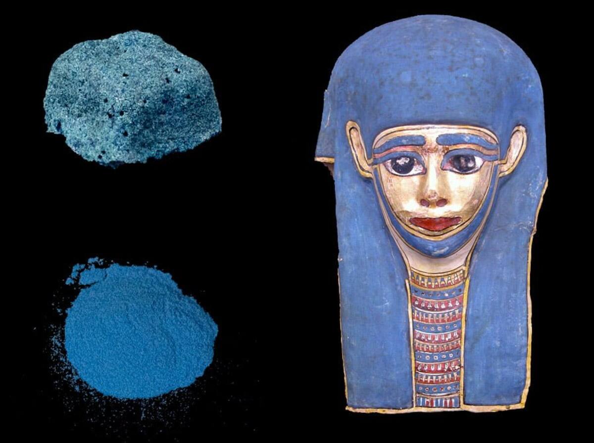 Azul egipcio.