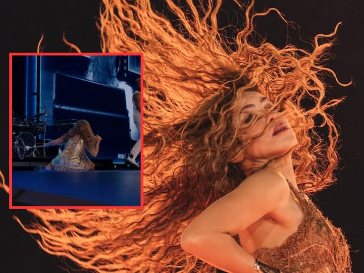 Shakira sufre caída en concierto en El Salvador y se levanta de inmediato: “Soy de caucho”