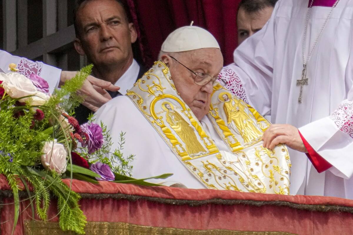 El Papa Francisco en su último Domingo de Resurrección, el 20 de abril del 2025. | Crédito: AP