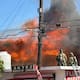 Incendio alcanza predios en Zona Centro de Tijuana