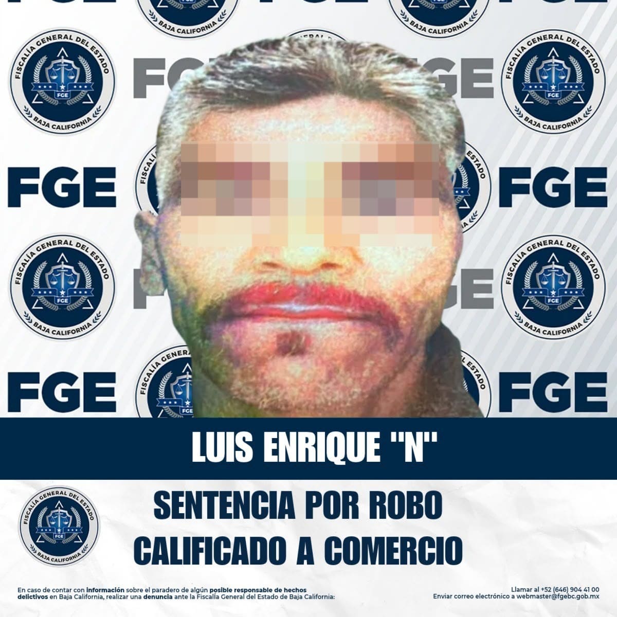 Luis Enrique “N” fue sentenciado a 3 años y 8 meses de prisión por robar mercancía con valor de 431 pesos de una tienda Aprecio en la colonia Urbi Villa del Prado, en Tijuana. Foto: Cortesía