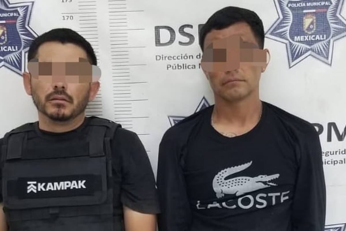 Dos detenidos con metanfetamina; uno portaba un chaleco táctico